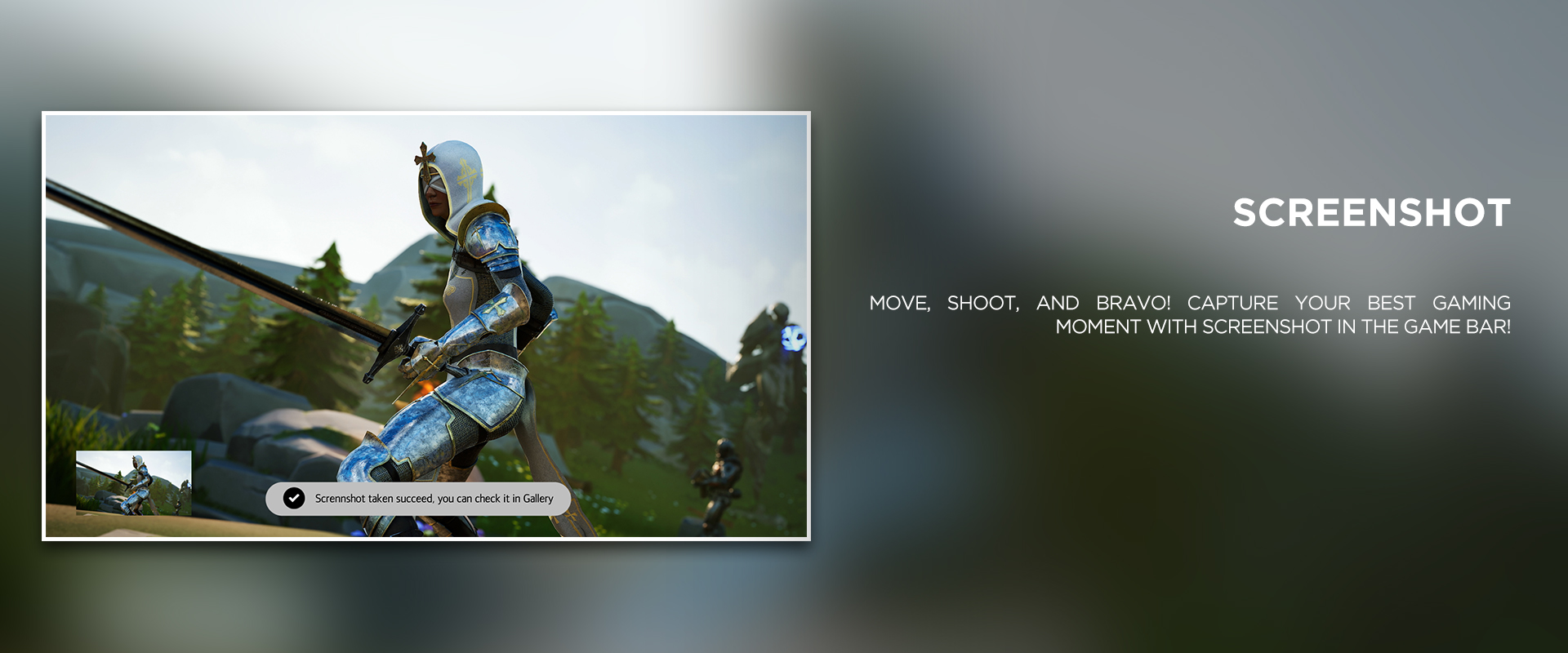 SCREENSHOT - Move, shoot, and bravo! Capture your best gaming moment with Screenshot in the Game Bar!